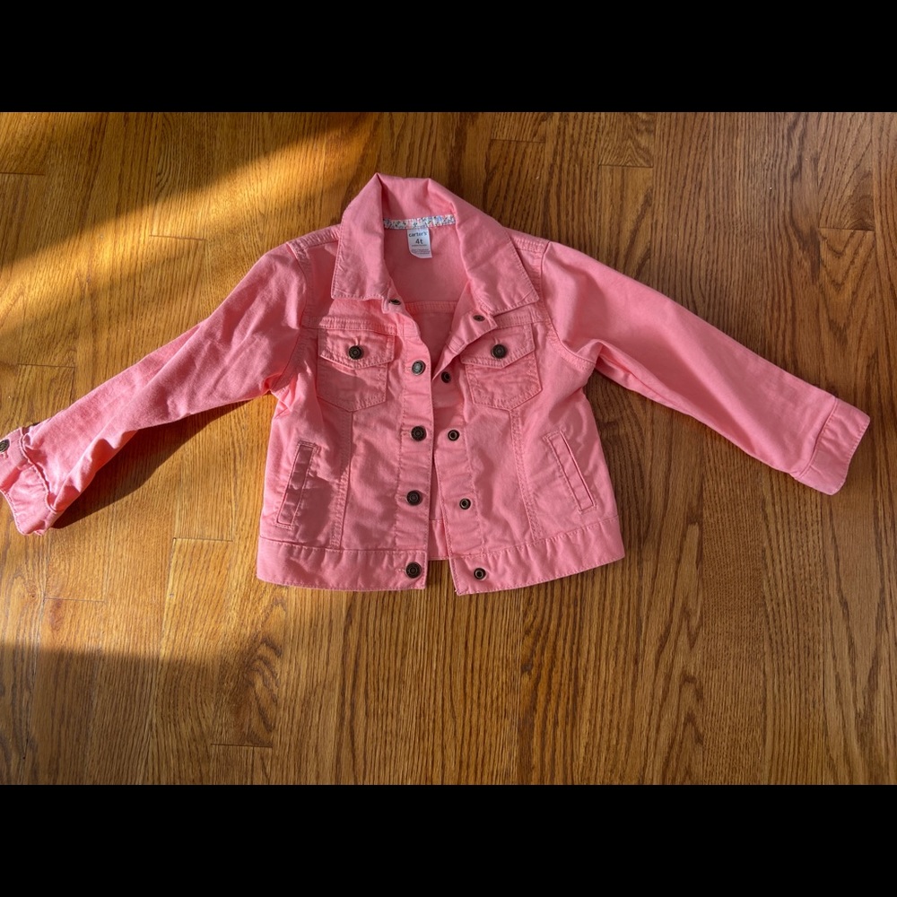 Carter’s 4T Peach Jean Jacket